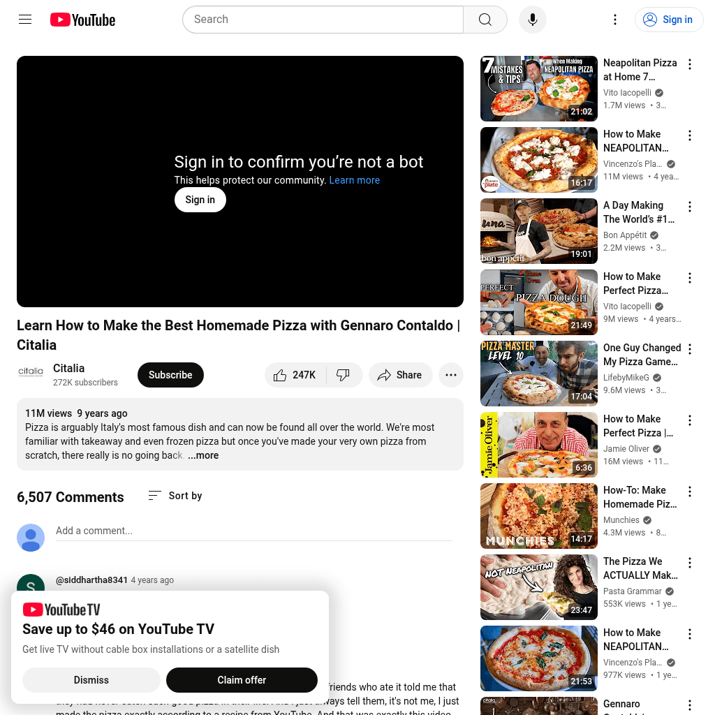 Learn How to Make the Best Homemade Pizza with Gennaro Contaldo | Citalia - YouTube